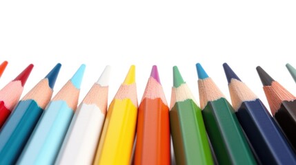 Fototapeta premium Crayon isolated on white background. Generative AI