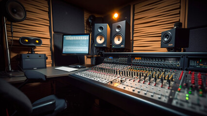 Inside a Modern Sound Recording Studio. Behind the Music. Perfect for Audio Engineers and Music Lovers.