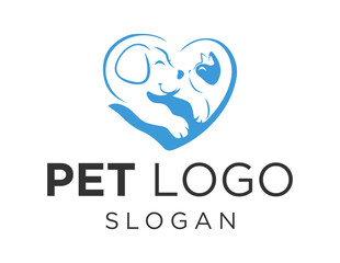 Logo about Pet on a white background. created using the CorelDraw application.