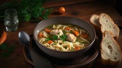 chicken and vegetable stew. Generative AI