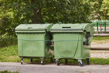 Dumpster garbage bin containers