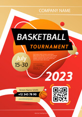 Basketball Tournament Poster Template