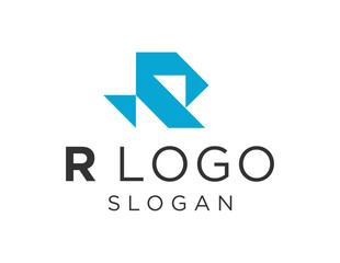 Logo about R Letter on a white background. created using the CorelDraw application.