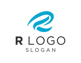 Logo about R Letter on a white background. created using the CorelDraw application.