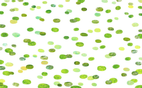 ジェリービーンズのような浮き草、池の表面の背景イラスト
