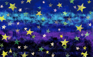 星空のイラスト壁紙