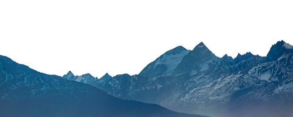 Panoramic andes range mountains isolated photo