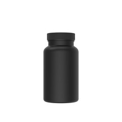 Medicine Bottle 3d render mockup on a Transparent Background