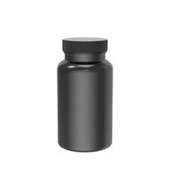 Medicine Bottle 3d render mockup on a Transparent Background