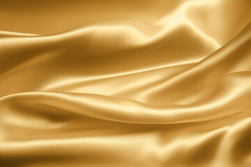 Fototapeta premium soft gold luxury silk fabric for background, Smooth elegant gold satin luxury and elegant backdrop, gold trend