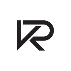 K R letter logo design