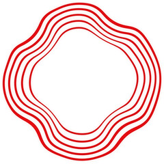 Fototapeta premium Liquified Red Circles