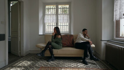 Relationship at a Standstill_ Young Couple_s Silence Reflects Tension and Alienation in Times of...