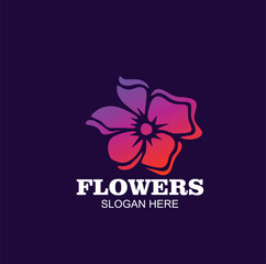 Free icon design logo character flowers template