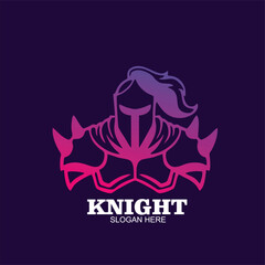 Free icon design logo character knight template