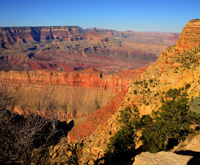 Blue Sky Day At The Grand Canyon Arizona