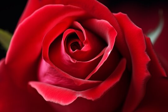 Red rose from generative ai