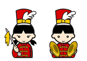 かわいい鼓笛隊