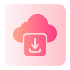downloading gradient icon