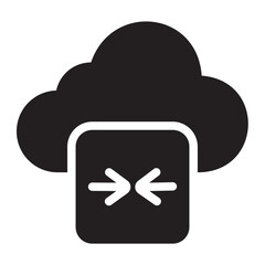 opposite arrows glyph icon