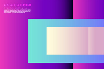 Abstract background and geometrical gradient. Abstract decoration, art collection, minimalist design with dynamic colorful overlay. Vector Illustrator
