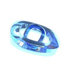 3D illustration Holographic Abstract Shape