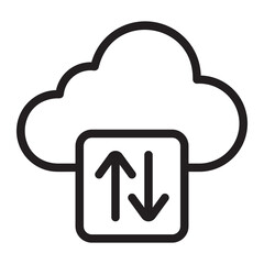 up and down line icon