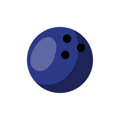 Bowling ball isolated on the background 