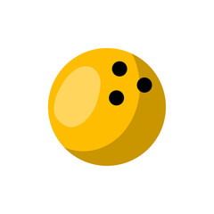 Bowling ball isolated on the background 