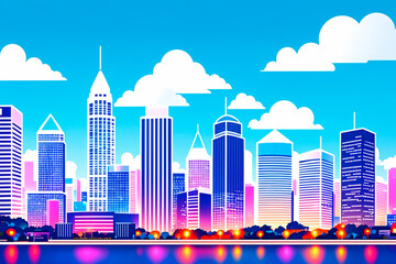 Naklejka premium Generative concept art illustration. Generative ai.