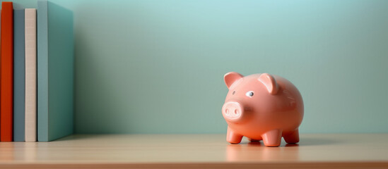Vibrant Savings: Multi-Colored Piggy Banks. Generative AI