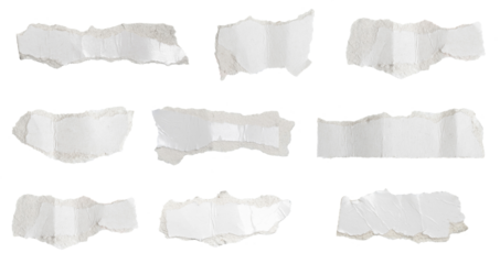 a white piece of paper on a transparent isolated background. png