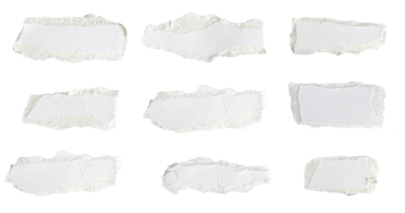 a white piece of paper on a transparent isolated background. png