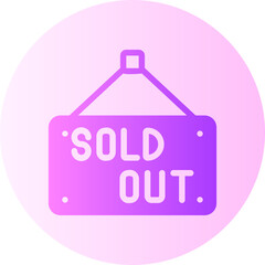 sold out gradient icon