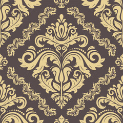Orient vector classic pattern. Seamless abstract background with vintage elements. Orient colored pattern. Ornament for wallpapers and packaging