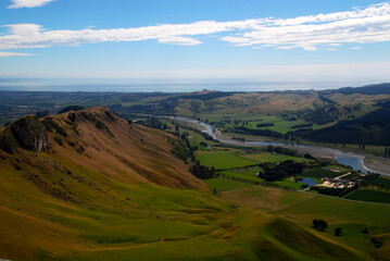 View from Te Mata Peak south of Napier to Hawkes Bay