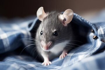 cute mouse over clothes