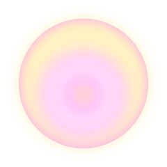 Pink And Yellow Gradient Circle