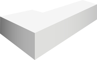 Fototapeta premium Podium isolated on a transparent background. 3d pedestal. PNG.