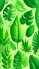 green leaf vector