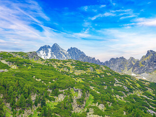 Rocky Mountains in High Tatras. Slovak Republic. Europe