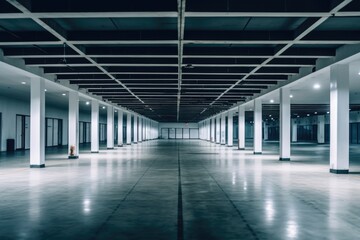 Fototapeta premium Empty modern office space