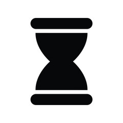 hourglass glyph icon illustration vector graphic