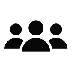 group glyph icon illustration vector graphic