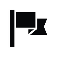 flag glyph icon illustration vector graphic