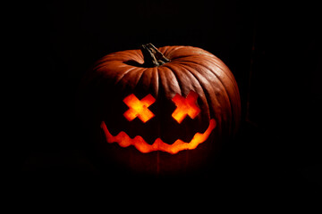 Leuchtender Halloween Kuerbis