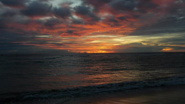 Beautiful sunset in Sri Lanka.