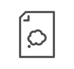 Fototapeta premium Document flow management related icon outline and linear vector.