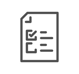 Fototapeta premium Document flow management related icon outline and linear vector.