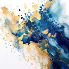 Watercolor painted background. Illustration AI Generative.